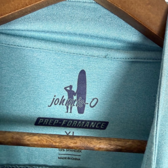 Johnnie-O Prep-Formance Mint Green Quarter Zip Pullover Sweater Mens XL Stretch - Picture 3 of 8